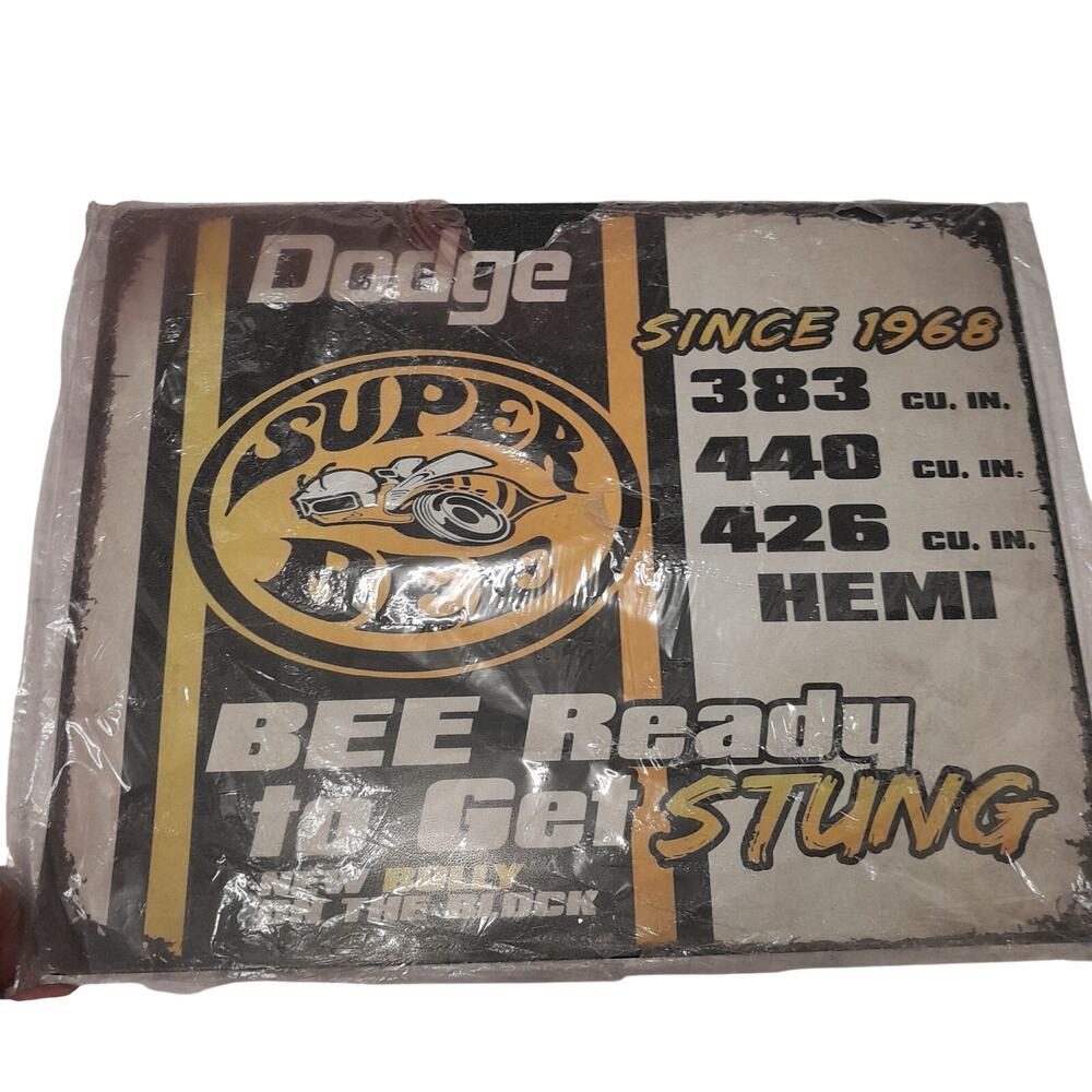 Dodge Super Bee Tin Sign Retro Vintage 16" x 12.5" New Auto